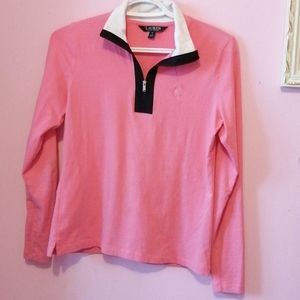 Lauren Ralph Lauren Pink 1/4 Zip